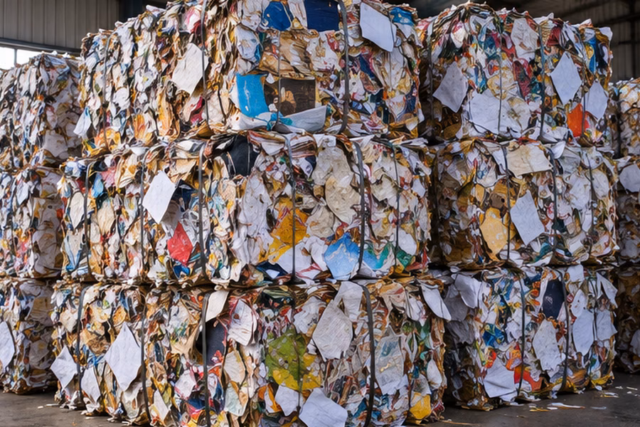 Imagem ilustrativa de Papel misto para reciclagem